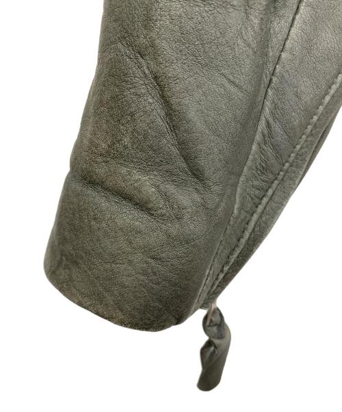 Schott（ショット）Schott (ショット) クラシックレザージャケット グリーン サイズ:Sの古着・服飾アイテム
