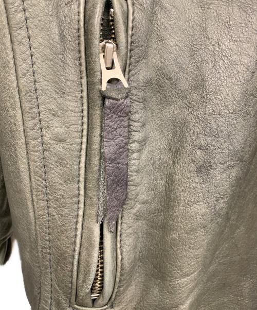 Schott（ショット）Schott (ショット) クラシックレザージャケット グリーン サイズ:Sの古着・服飾アイテム