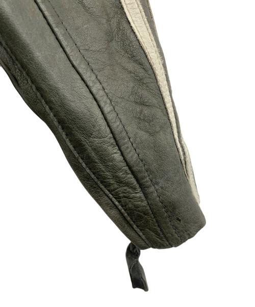 Schott（ショット）Schott (ショット) クラシックレザージャケット グリーン サイズ:Sの古着・服飾アイテム