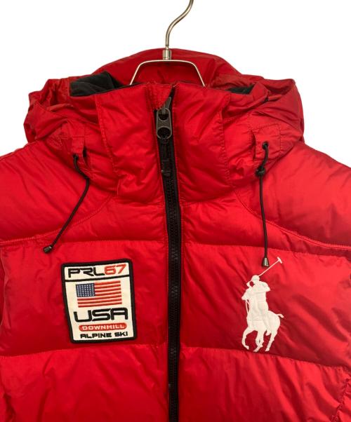POLO RALPH LAUREN（ポロ・ラルフローレン）POLO RALPH LAUREN (ポロ・ラルフローレン) ダウンベスト レッド サイズ:Lの古着・服飾アイテム