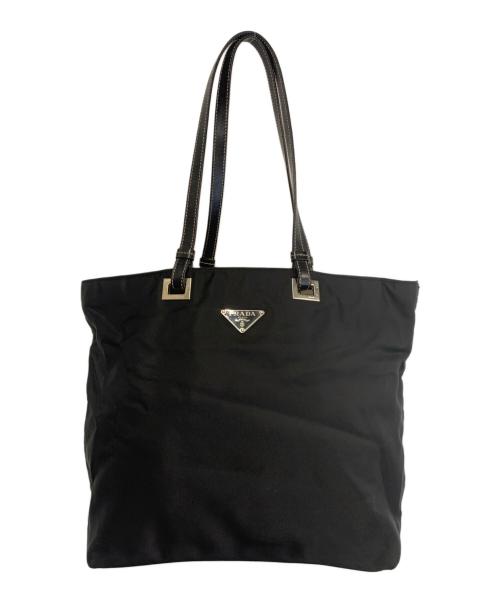 PRADA（プラダ）PRADA (プラダ) ナイロントートバッグ ブラックの古着・服飾アイテム