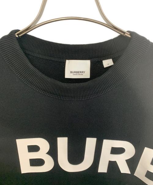 BURBERRY LONDON（バーバリーロンドン）BURBERRY LONDON (バーバリーロンドン) ホースフェリープリントロゴスウェット ブラック サイズ:Mの古着・服飾アイテム