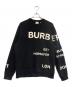 BURBERRY LONDON（バーバリーロンドン）の古着「ホースフェリープリントロゴスウェット」｜ブラック