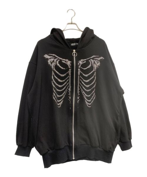 REFLEM（レフレム）REFLEM (レフレム) ジップパーカー ブラック サイズ:FREEの古着・服飾アイテム
