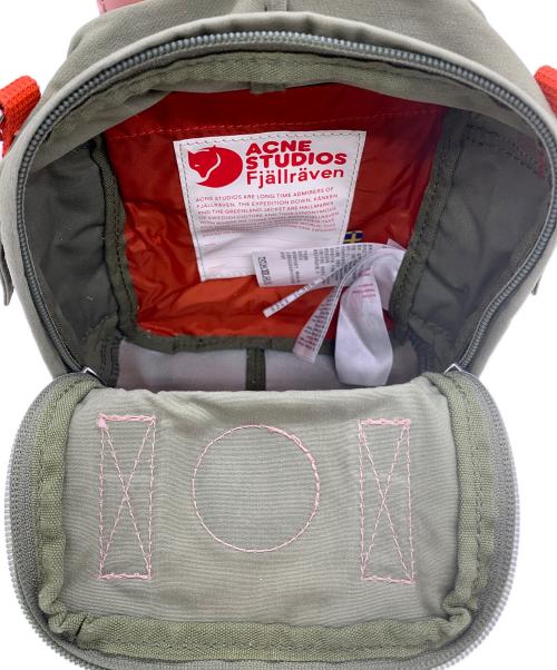 Acne studios（アクネ ストゥディオス）Acne studios (アクネ ストゥディオス) FJALLRAVEN (フェールラーベン) ショルダーバッグ オリーブ×ピンクの古着・服飾アイテム