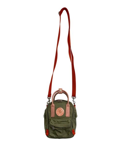 Acne studios（アクネ ストゥディオス）Acne studios (アクネ ストゥディオス) FJALLRAVEN (フェールラーベン) ショルダーバッグ オリーブ×ピンクの古着・服飾アイテム