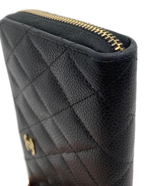 CHANEL（シャネル）CHANEL (シャネル) 長財布 マトラッセ ブラックの古着・服飾アイテム
