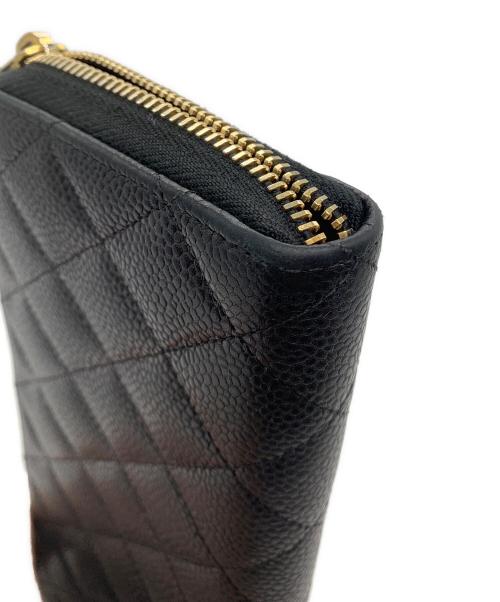 CHANEL（シャネル）CHANEL (シャネル) 長財布 マトラッセ ブラックの古着・服飾アイテム