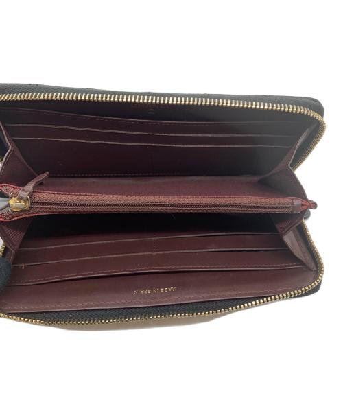 CHANEL（シャネル）CHANEL (シャネル) 長財布 マトラッセ ブラックの古着・服飾アイテム