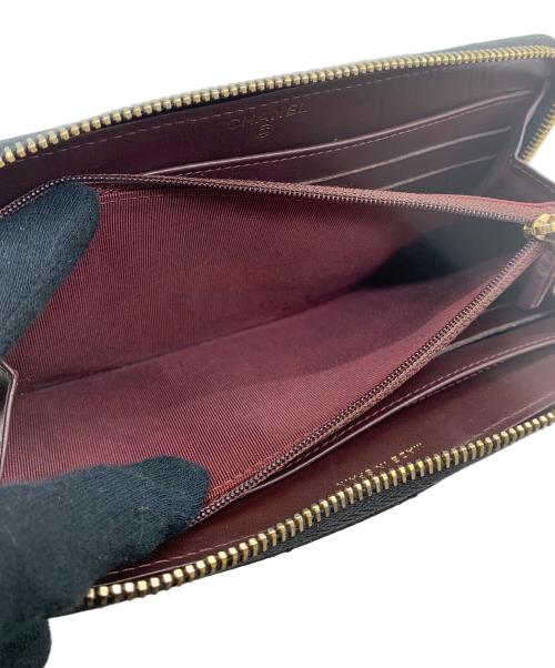 CHANEL（シャネル）CHANEL (シャネル) 長財布 マトラッセ ブラックの古着・服飾アイテム