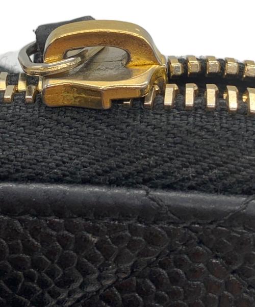 CHANEL（シャネル）CHANEL (シャネル) 長財布 マトラッセ ブラックの古着・服飾アイテム