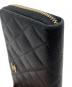 中古・古着 CHANEL (シャネル) 長財布 マトラッセ ブラック：75000円