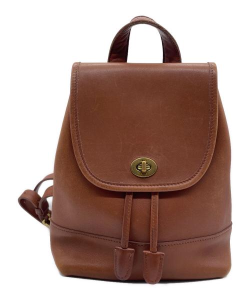 COACH（コーチ）COACH (コーチ) レザーリュック ブラウンの古着・服飾アイテム
