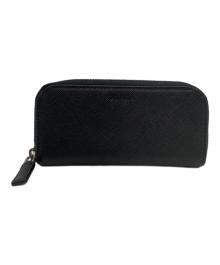 PRADA（プラダ）の古着「ラウンドファスナー6連キーケース」｜ブラック