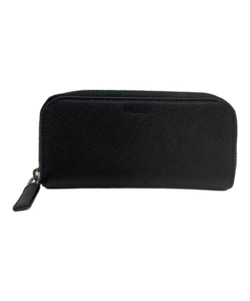 PRADA（プラダ）PRADA (プラダ) ラウンドファスナー6連キーケース ブラックの古着・服飾アイテム