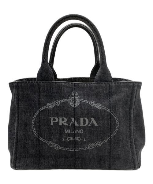 PRADA（プラダ）PRADA (プラダ) カナパ2WAYショルダーバッグ グレーの古着・服飾アイテム