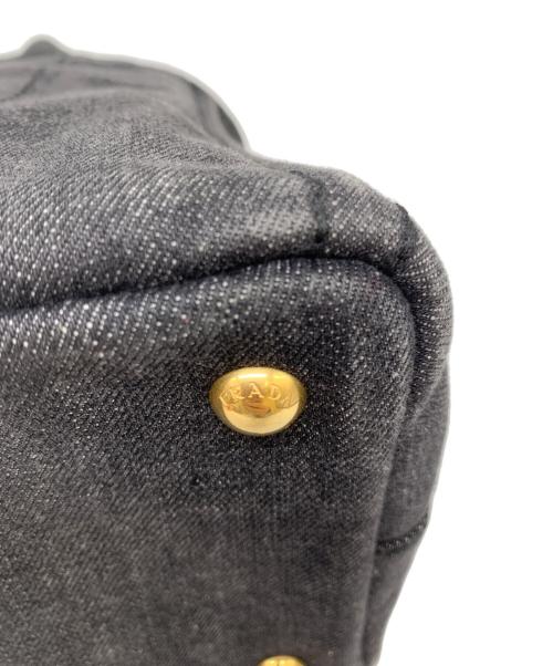 PRADA（プラダ）PRADA (プラダ) カナパ2WAYショルダーバッグ グレーの古着・服飾アイテム