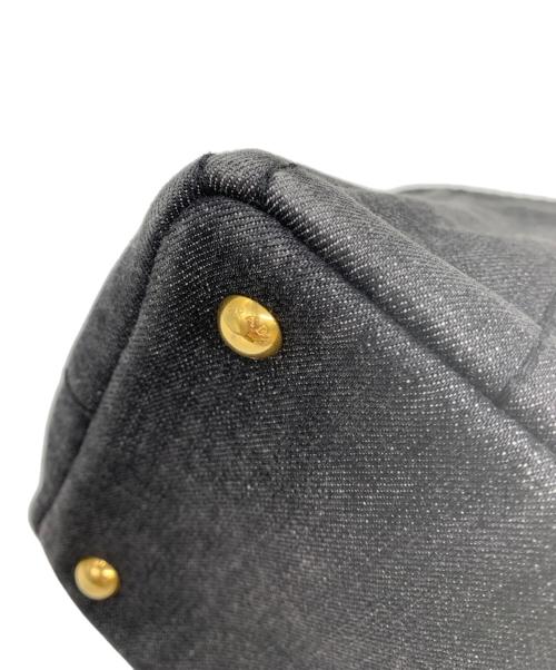 PRADA（プラダ）PRADA (プラダ) カナパ2WAYショルダーバッグ グレーの古着・服飾アイテム