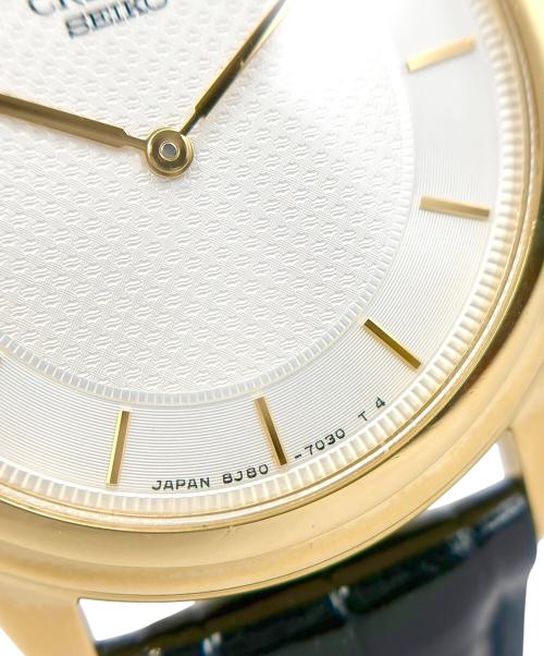 SEIKO（セイコー）SEIKO (セイコー) CREDOR クレドール Ref.8J80-7020 34mm シルバー文字盤 シルバーダイヤル サイズ:34mm/14.5cm-18cmの古着・服飾アイテム