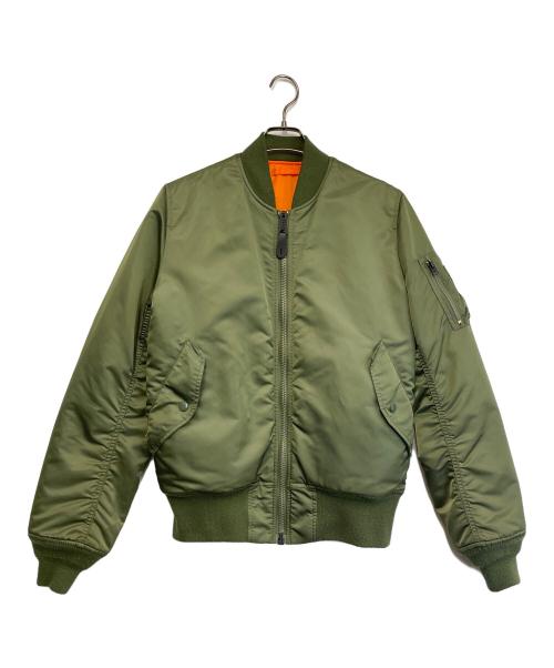 ALPHA（アルファ）ALPHA (アルファ) MA-1ジャケット グリーン サイズ:Mの古着・服飾アイテム