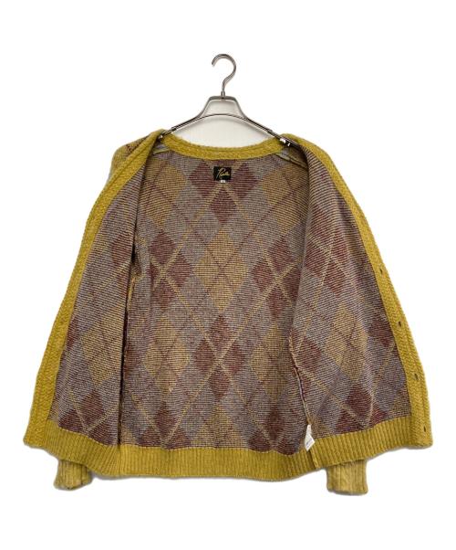 Needles（ニードルズ）Needles (ニードルズ) 厚手カーディガン イエロー×ブルー サイズ:XSの古着・服飾アイテム