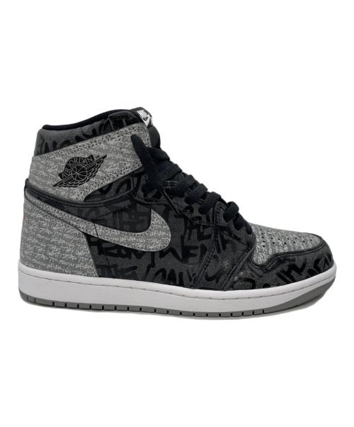 NIKE（ナイキ）NIKE (ナイキ) Nike Air Jordan 1 High OG ブラック×グレー サイズ:26.5の古着・服飾アイテム
