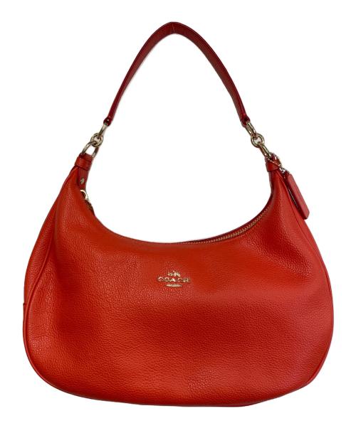 COACH（コーチ）COACH (コーチ) ホーボー 2WAYバッグ レッドの古着・服飾アイテム