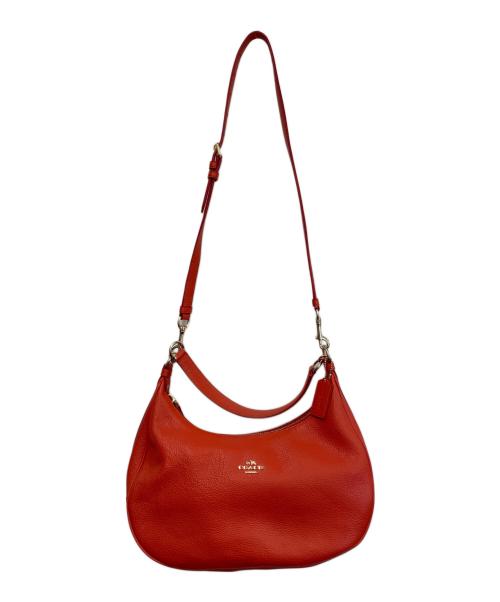COACH（コーチ）COACH (コーチ) ホーボー 2WAYバッグ レッドの古着・服飾アイテム