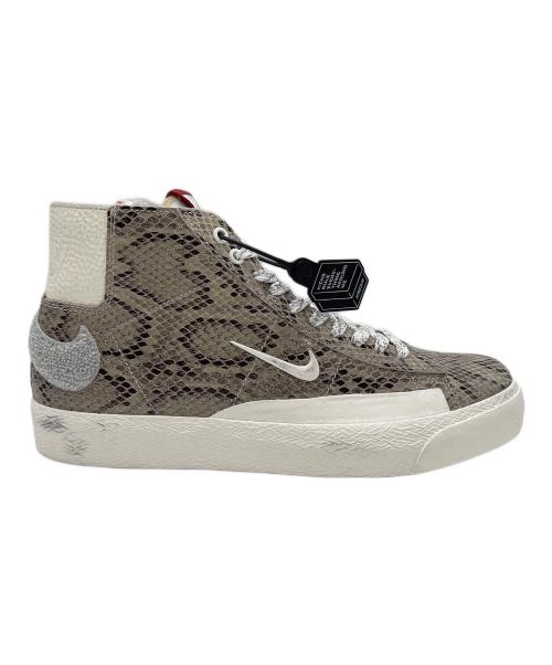 NIKE SB（ナイキエスビー）NIKE SB (ナイキエスビー) SOULLAND (ソウルランド) Nike ソウルランド × ナイキ SB ブレーザー ミッド スネークスキン  カーキ サイズ:27の古着・服飾アイテム