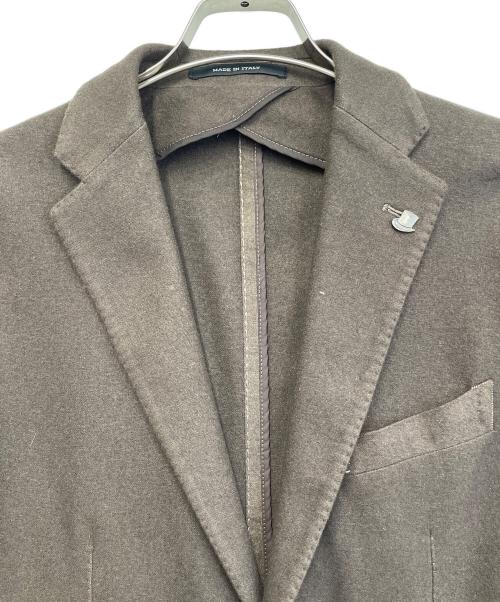 TAGLIATORE（タリアトーレ）TAGLIATORE (タリアトーレ) テーラードジャケット ブラウン サイズ:46の古着・服飾アイテム