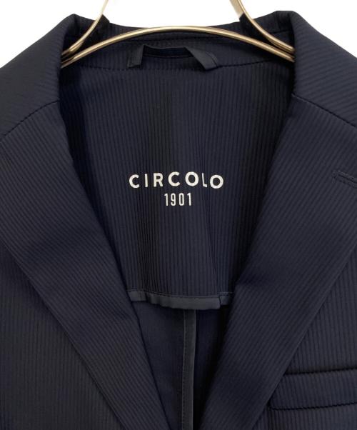CIRCOLO 1901（チルコロ1901）CIRCOLO 1901 (チルコロ1901) テーラードジャケット ネイビー サイズ:46の古着・服飾アイテム