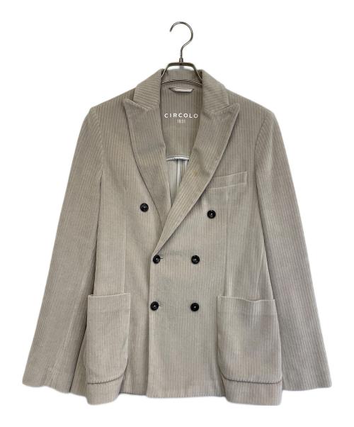 CIRCOLO 1901（チルコロ1901）CIRCOLO 1901 (チルコロ1901) ダブルテーラードジャケット ベージュ サイズ:46の古着・服飾アイテム