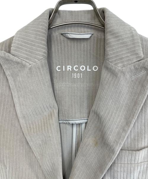CIRCOLO 1901（チルコロ1901）CIRCOLO 1901 (チルコロ1901) ダブルテーラードジャケット ベージュ サイズ:46の古着・服飾アイテム