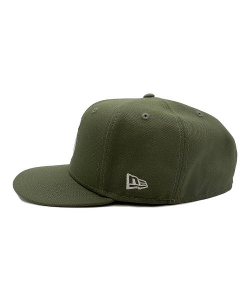 New Era（ニューエラ）New Era (ニューエラ) Supreme (シュプリーム) Jesus Piece S LOGO グリーン サイズ: 7 3/4の古着・服飾アイテム