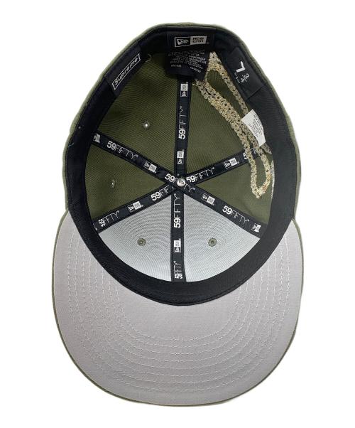 New Era（ニューエラ）New Era (ニューエラ) Supreme (シュプリーム) Jesus Piece S LOGO グリーン サイズ: 7 3/4の古着・服飾アイテム