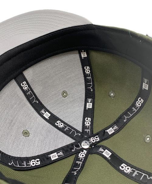 New Era（ニューエラ）New Era (ニューエラ) Supreme (シュプリーム) Jesus Piece S LOGO グリーン サイズ: 7 3/4の古着・服飾アイテム