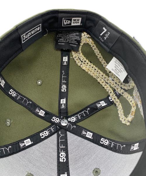 New Era（ニューエラ）New Era (ニューエラ) Supreme (シュプリーム) Jesus Piece S LOGO グリーン サイズ: 7 3/4の古着・服飾アイテム