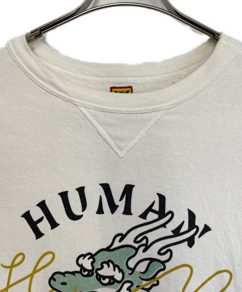 HUMAN MADE（ヒューマンメイド）HUMAN MADE (ヒューマンメイド) Dragon Sweatshirt ホワイト サイズ:Lの古着・服飾アイテム