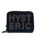 Hysteric Glamour（ヒステリックグラマー）の古着「ロゴスタッズコンパクトウォレット」｜ブラック