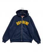 SUPREMEシュプリーム）の古着「Arc Thermal Lined Zip Up Hooded Sweatshirt」｜ネイビー