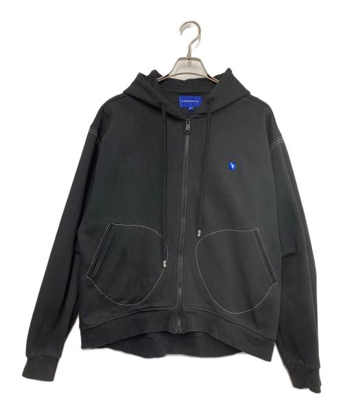 ADER error（アーダーエラー）ADER error (アーダーエラー) ジップパーカー ブラック サイズ:A2の古着・服飾アイテム