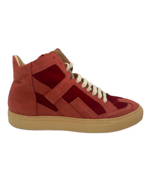 MM6 Maison Margiela（エムエムシックスメゾンマルジェラ）MM6 Maison Margiela (エムエムシックスメゾンマルジェラ) ハイカットスニーカー レッド サイズ:38の古着・服飾アイテム