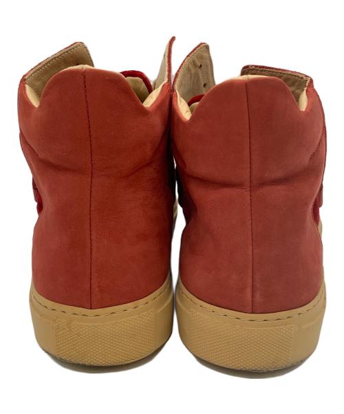 MM6 Maison Margiela（エムエムシックスメゾンマルジェラ）MM6 Maison Margiela (エムエムシックスメゾンマルジェラ) ハイカットスニーカー レッド サイズ:38の古着・服飾アイテム