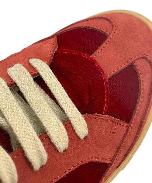 MM6 Maison Margiela（エムエムシックスメゾンマルジェラ）MM6 Maison Margiela (エムエムシックスメゾンマルジェラ) ハイカットスニーカー レッド サイズ:38の古着・服飾アイテム