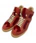 MM6 Maison Margiela（エムエムシックスメゾンマルジェラ）の古着「ハイカットスニーカー」｜レッド