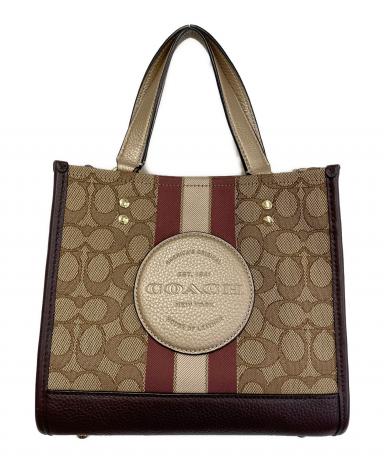中古・古着通販】COACH (コーチ) ショルダーバッグ ベージュ×ピンク
