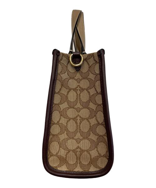 COACH（コーチ）COACH (コーチ) ショルダーバッグ ベージュ×ピンクの古着・服飾アイテム