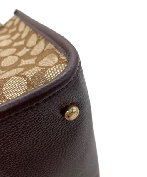 COACH（コーチ）COACH (コーチ) ショルダーバッグ ベージュ×ピンクの古着・服飾アイテム