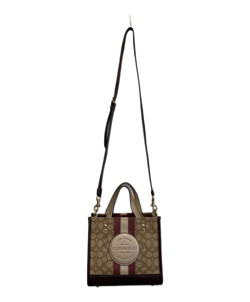 COACH（コーチ）COACH (コーチ) ショルダーバッグ ベージュ×ピンクの古着・服飾アイテム