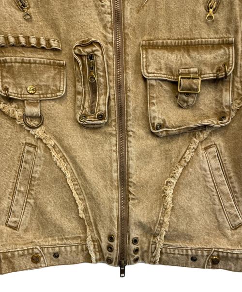 PERSONSOUL（パーソンソウル）PERSONSOUL (パーソンソウル) タクティカルデニムベスト ブラウン サイズ:Lの古着・服飾アイテム